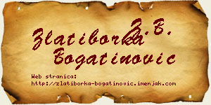 Zlatiborka Bogatinović vizit kartica